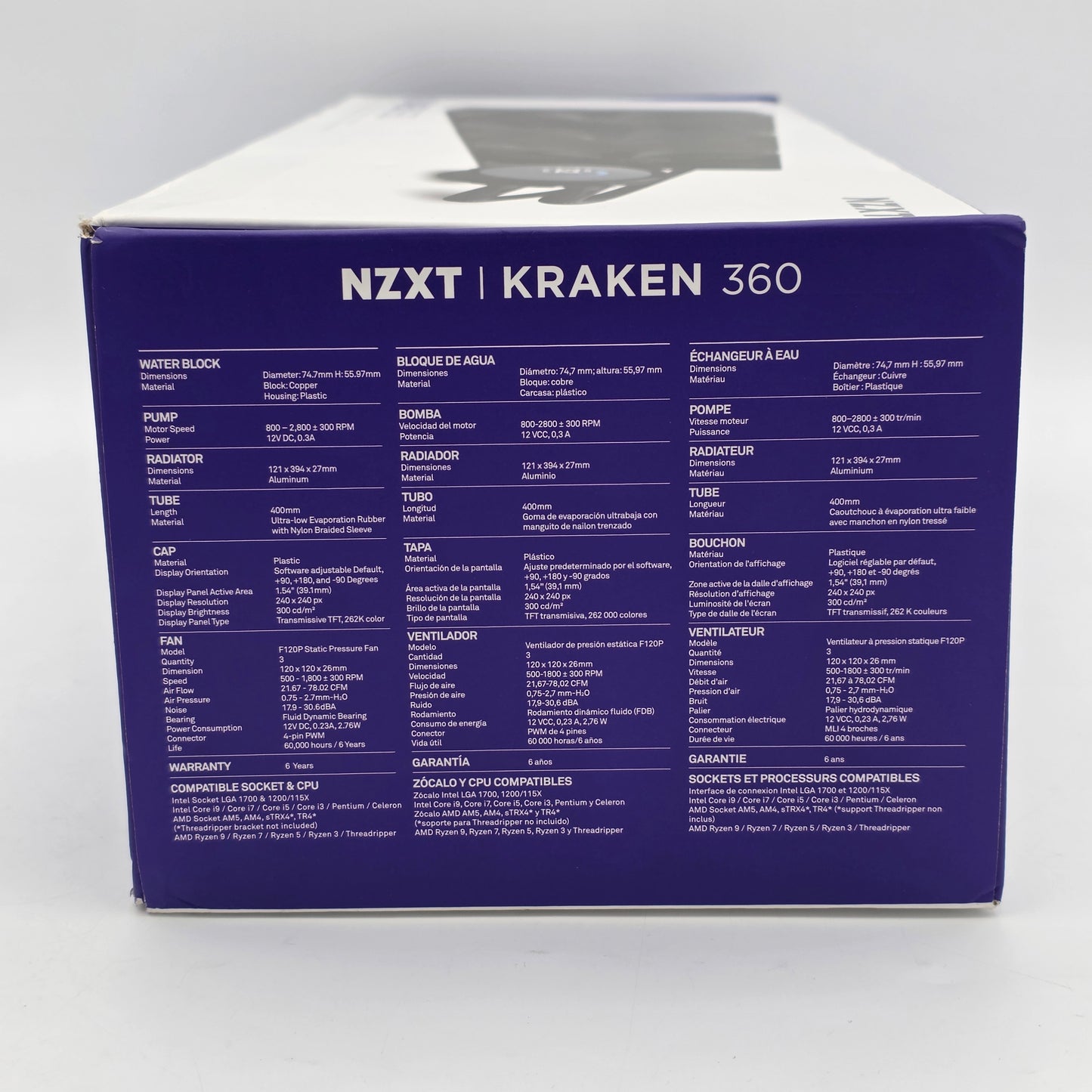 New NZXT Kraken 360 Liquid Cooling AIO RL-KN360-B1