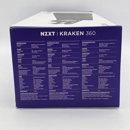 New NZXT Kraken 360 Liquid Cooling AIO RL-KN360-B1