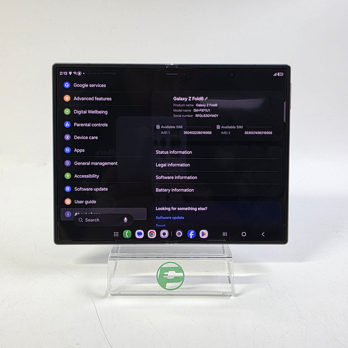 Factory Unlocked Samsung Galaxy Z Fold8 12GB RAM 256GB SM-FA714 Violet