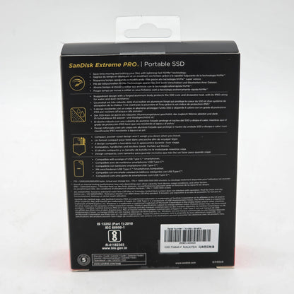 New SanDisk Portable Extreme Pro Portable SSD 4TB USB-C to USB-C SSD SDSSDE81
