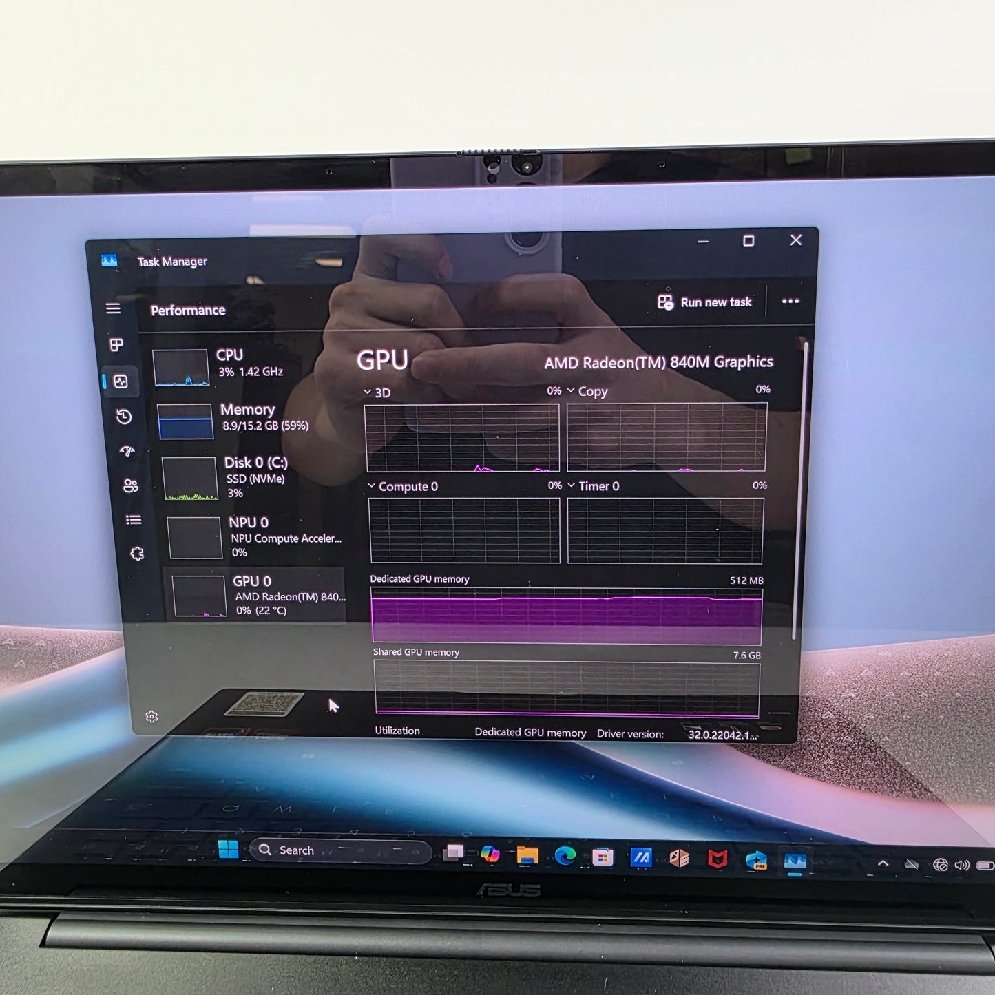 Asus Zenbook 14 UM3406G 14" ryzen AI 7 445  2.0GHz 16GB RAM 1TB SSD