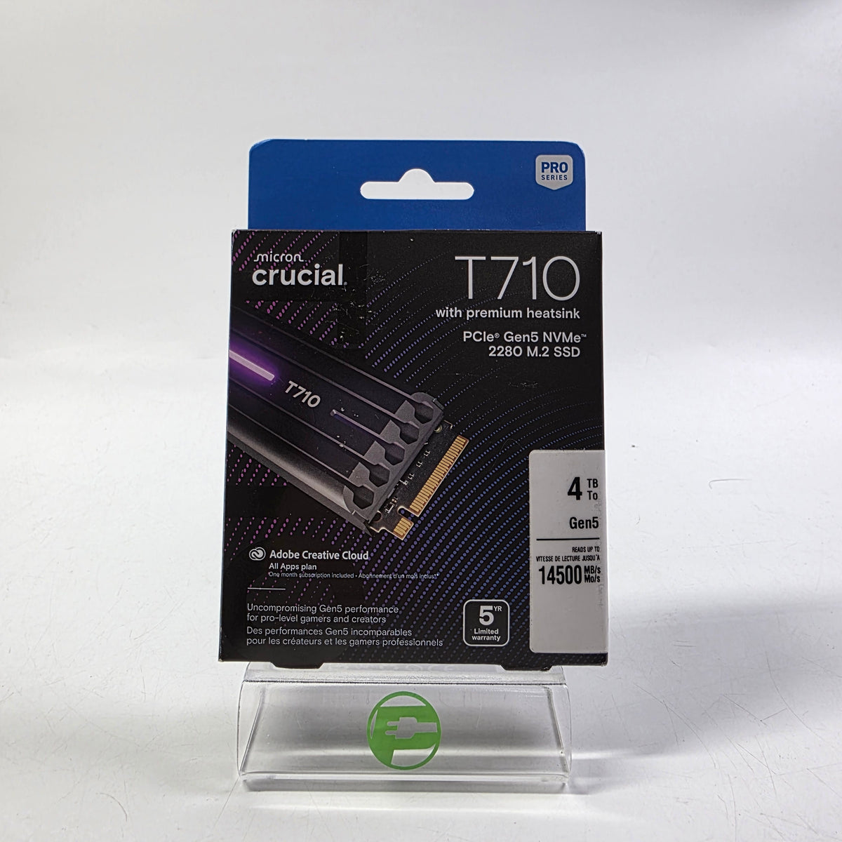 Micron 2280mm Crucial 4TB M.2 NVMe Gen 5.0 x 4 SSD T710