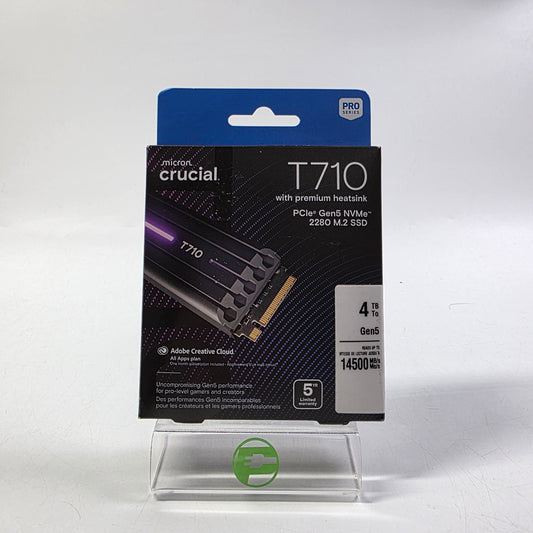Micron 2280mm Crucial 4TB M.2 NVMe Gen 5.0 x 4 SSD T710