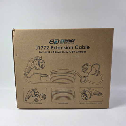 New EVDANCE J1772 Tesla Charging Extension Cord AC05001T