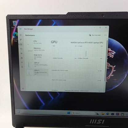 MSI Cyborg 15 A13VE 15.3 i7-13620H 2.4GHz 16GB RAM 512GB GeForce RTX 4050