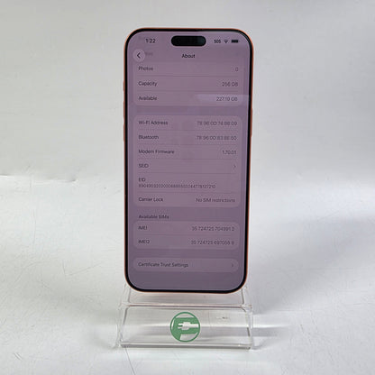 Factory Unlocked Apple iPhone 17 Pro Max 256GB Cosmic Orange MFXH4LL/A