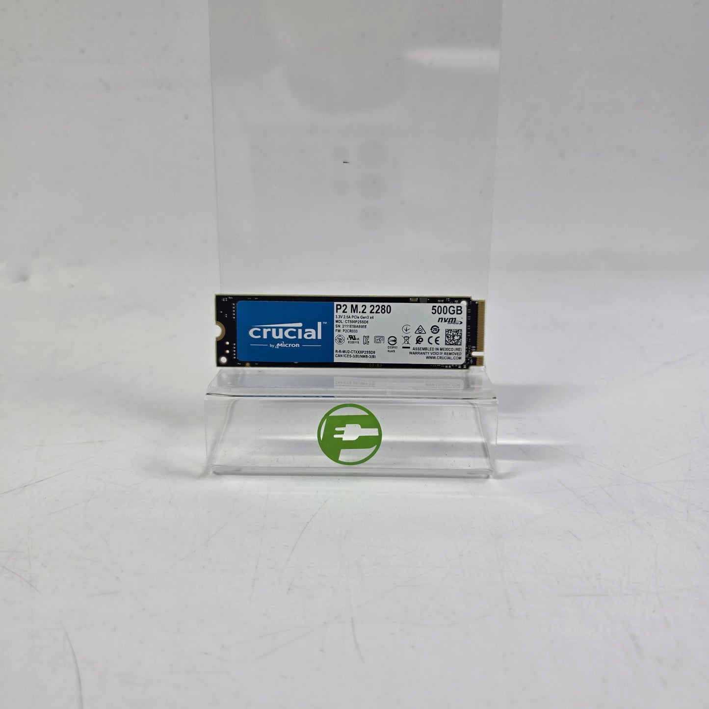 Crucial 2280mm P2 M.2 500GB M.2 NVMe Gen 4.0 x 4 SSD CT500P2SSD8
