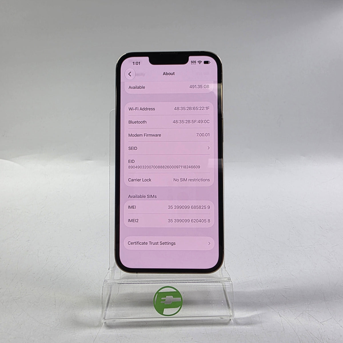Factory Unlocked Apple iPhone 13 Pro 512GB Gold MLRD3LL/A