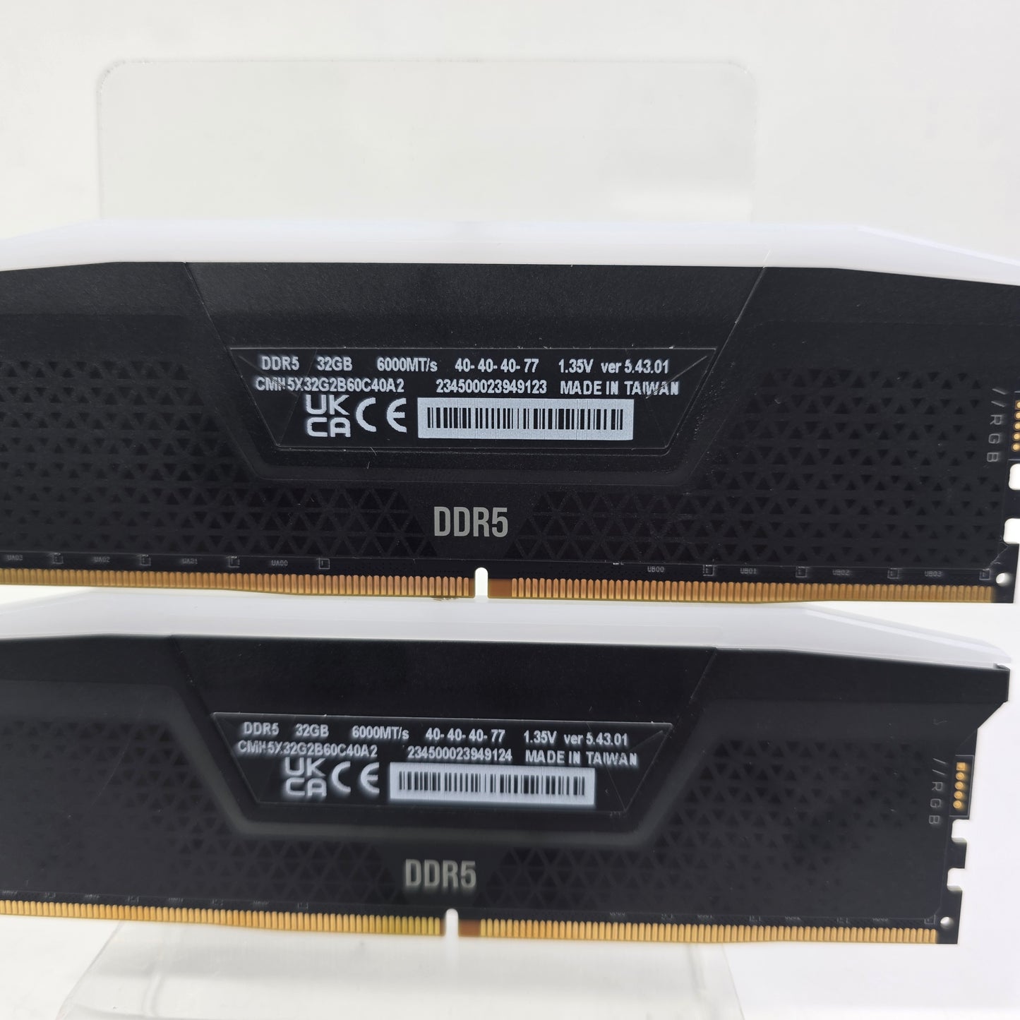 Corsair Vengeance RGB 64GB (2x32GB) RAM DDR5 6000MHz CMH5X32G2B60C40A2