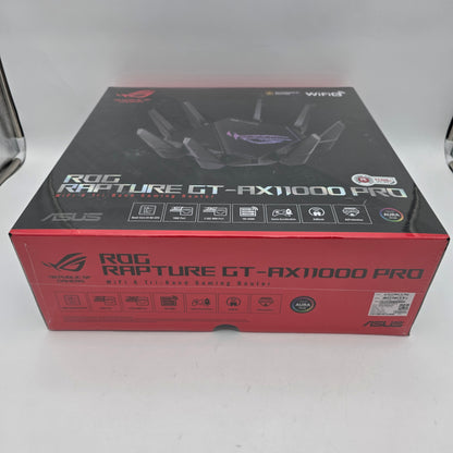 New ASUS ROG Rapture Tri Band WiFi 6 GT-AX11000 Gaming Router