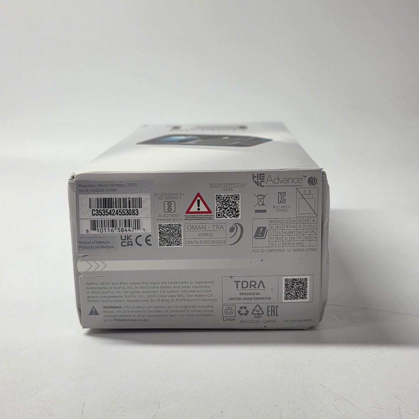 New GoPro Hero 13 Black 27MP 4K Waterproof Action Camera CPSS1