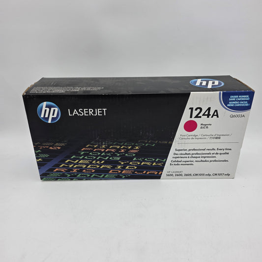New HP 124A Q6003A Magenta Print Cartridge