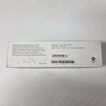 New Apple Magic Mouse (USB-C) A3204 White