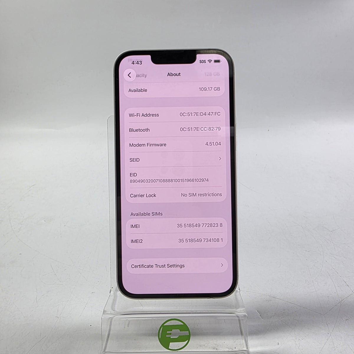 Factory Unlocked Apple iPhone 14 128GB Starlight MPUN3LL/A