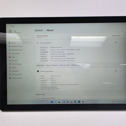 Microsoft Surface Pro 7 PVT-00020 12.3" i7-1065G7 1.5GHz 16GB RAM 500GB SSD