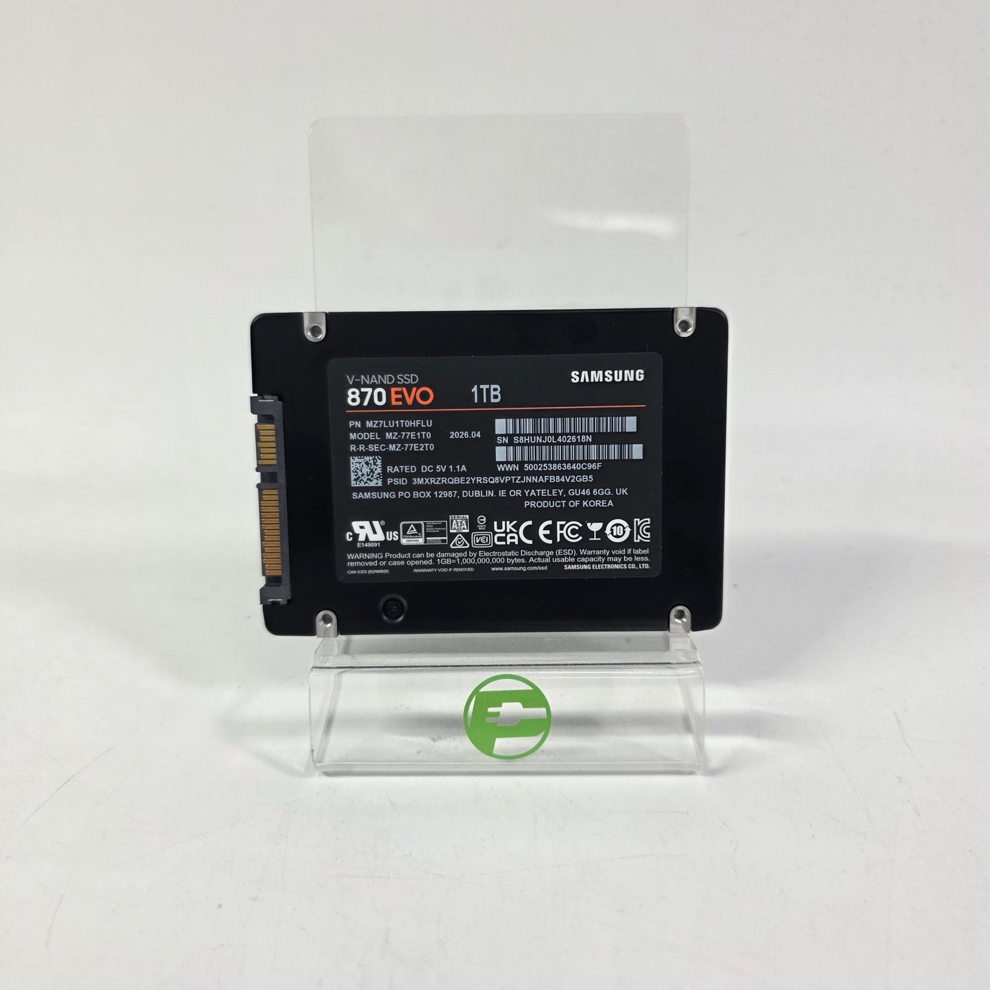 Samsung 2.5" 870 1TB SATA III 6Gbps SSD MZ-77E1T0