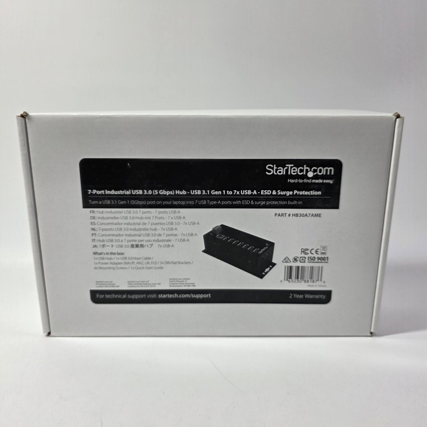 New StarTech 7 Port USB 3.0 Hub (5 Gbps)  USB HUB HB30A7AME