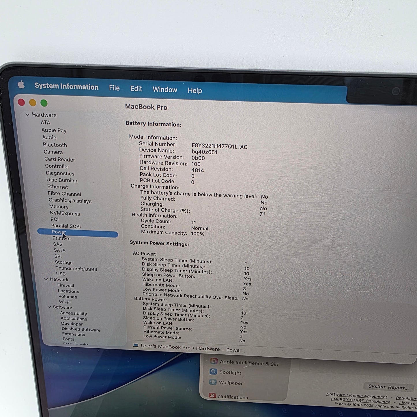 2023 Apple MacBook Pro 14" M3 4.0GHz 8GB RAM 512GB SSD