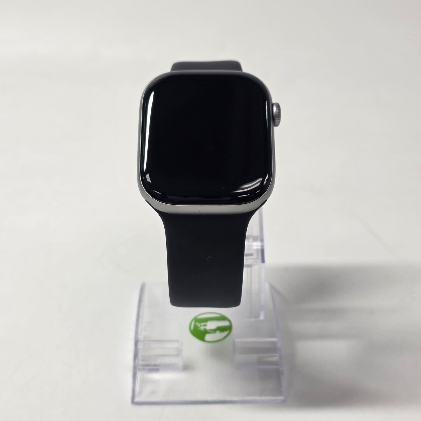 GPS Only Apple Watch Series 11 46MM Silver Aluminum Black Sport Band MEV44LW/A