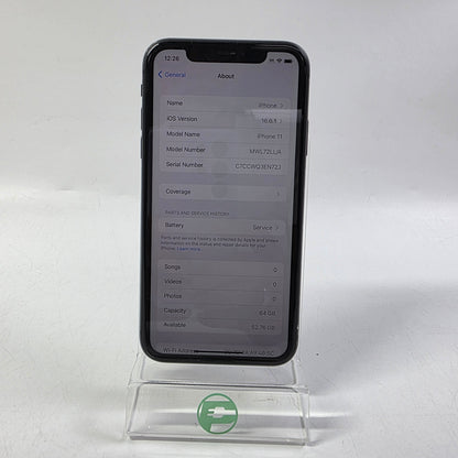 Broken Unlocked Apple iPhone 11 64GB 26.1 MWL72LL/A Bad Battery