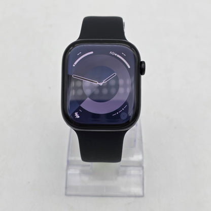 Unlocked Apple Watch Series 10 46MM Black Aluminum Black Sport Band MWY43LW/A