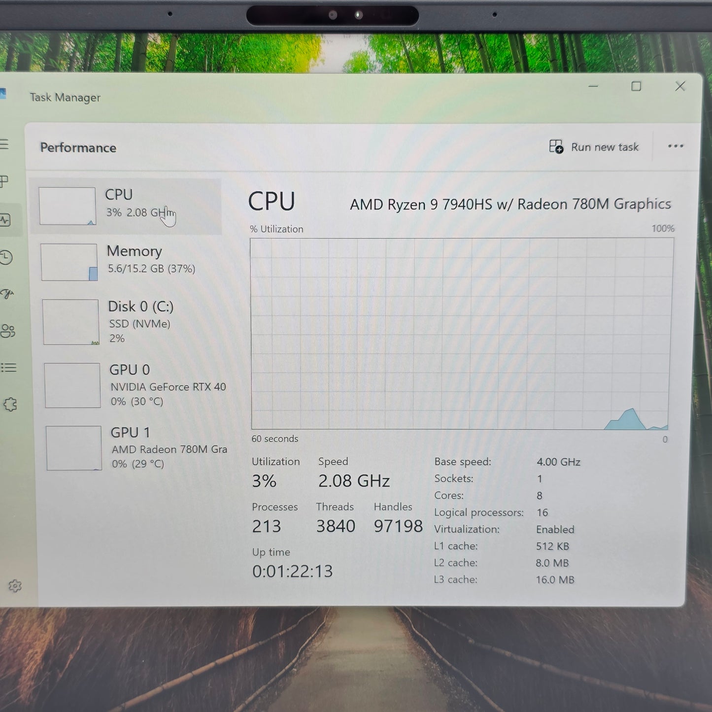 Asus ROG Zephyrus G14 GA402 14" Ryzen 9 7940HS 4.0GHz 16GB RAM 2TB SSD RTX 4060