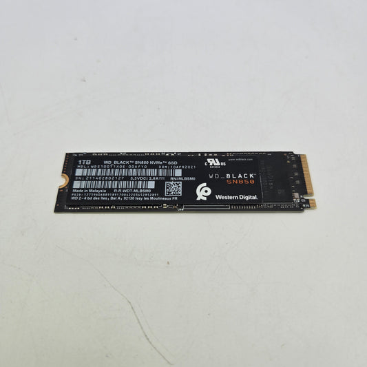 WD_BLACK SN850 1TB PCIe Gen4 NVMe M.2 SSD WDS100T1X0E-00AFY0