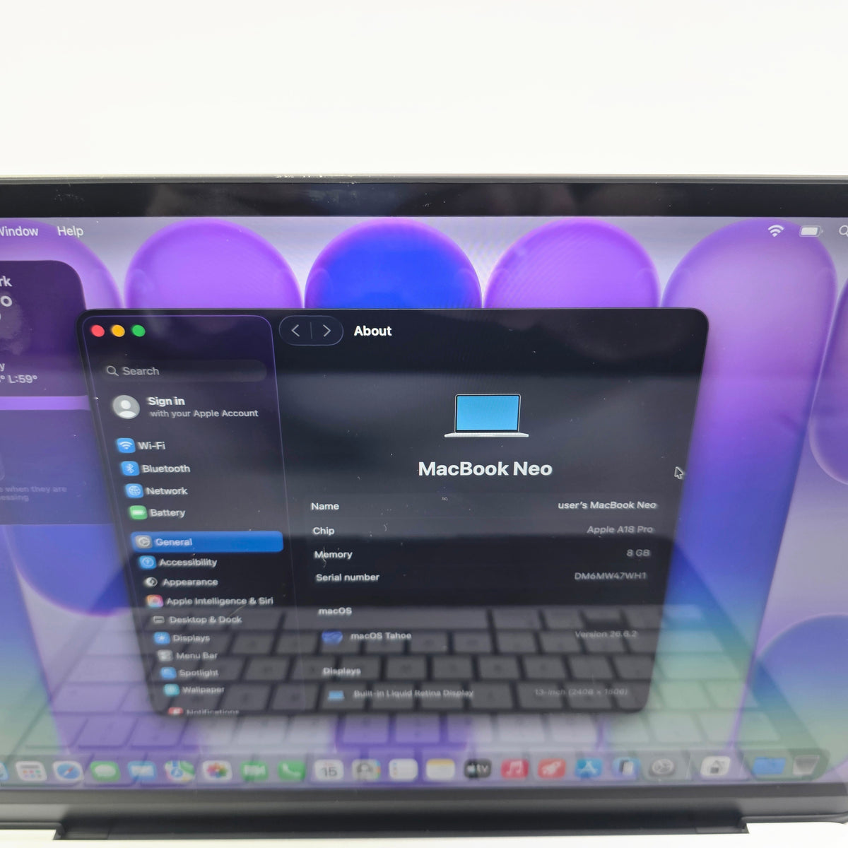 2026 Apple MacBook Neo 13" A18 Pro 5C GPU 4.0GHz 8GB RAM 256GB SSD MHFA4LL/A