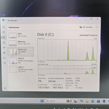 Alienware X15 R1 15.6" i9-11900H 2.5GHz 32GB RAM 2TB SSD GeForce RTX 3080