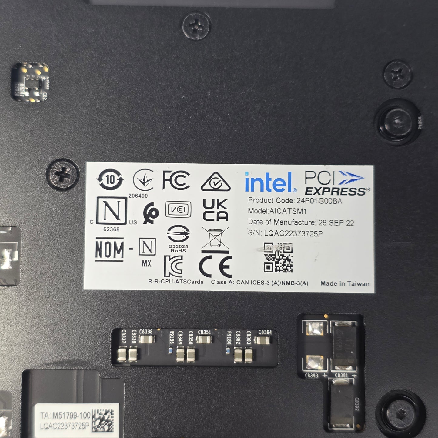 Intel ATS-M150 16GB GDDR6 Tenser Core AI Accelerator Graphics Card AICATSM1