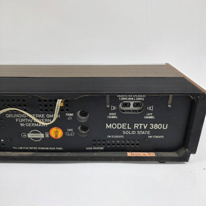 GRUNDIG RTV 380U Receiver