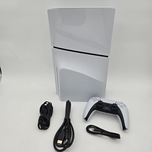 Sony PlayStation 5 Slim Disc Edition 1TB White Console Gaming System CFI-2015