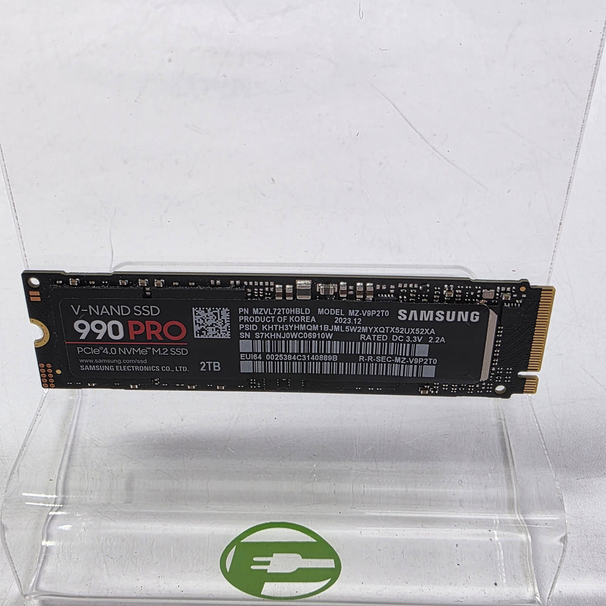 Samsung 2280mm 990 Pro 2TB M.2 NVMe Gen 4.0 x 4 SSD MZ-V9P2T0B/AM