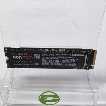 Samsung 2280mm 990 Pro 2TB M.2 NVMe Gen 4.0 x 4 SSD MZ-V9P2T0B/AM