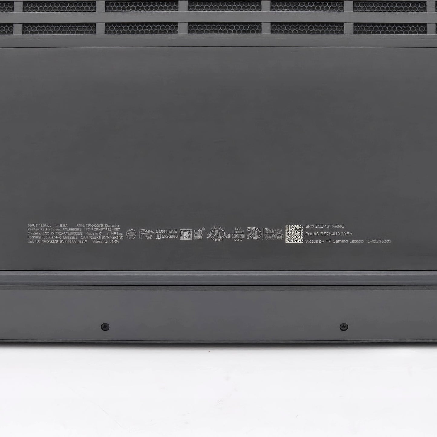 HP Victus 15-B2063DX 15" Ryzen 7535HS 3.3GHz 8GB RAM 512GB SSD Radeon RX 6550M