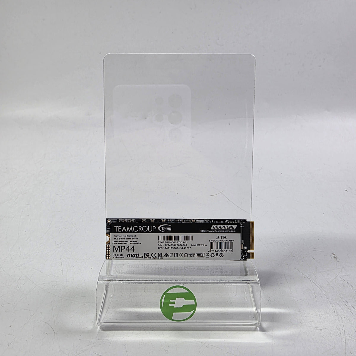 TeamGroup 2280mm MP44 2TB M.2 NVMe Gen 4.0 x 4 SSD TM8FPW002T0C101