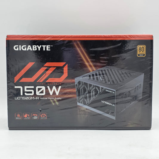 New GIGABYTE Ultra Durable UD750GM-A 80 Plus Gold 750W Modular Power Supply