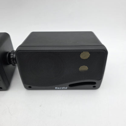 Herdio 3.5" 3-Way Indoor Outdoor Speakers 3-Way 200 Watts Black HOS-301