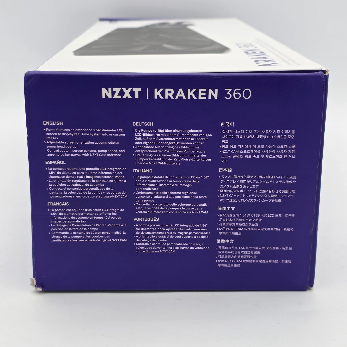 New NZXT Kraken 360 Liquid Cooling AIO RL-KN360-B1