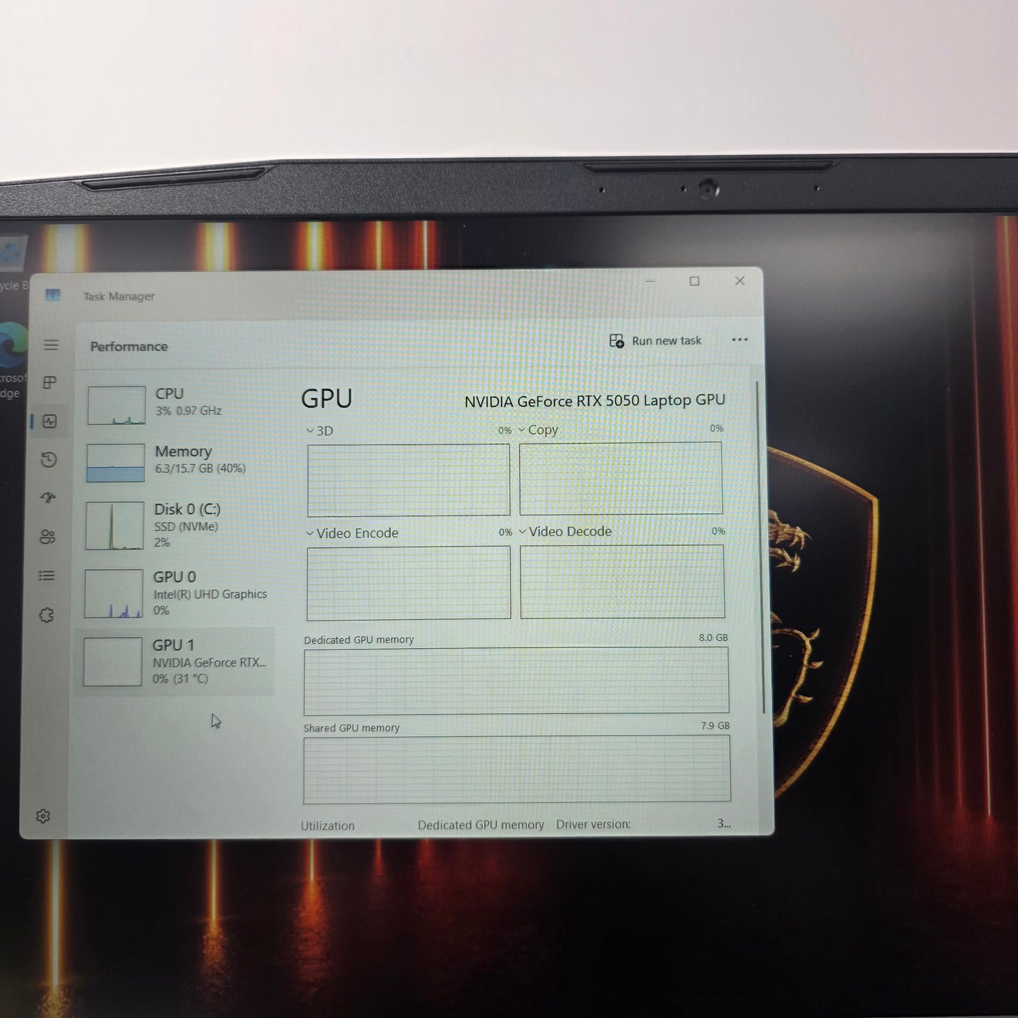 MSI Katana 15 HX 15.6" i7-14650HX 16GB RAM 500GB GeForce RTX 5050
