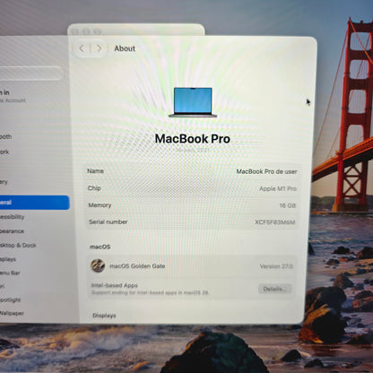 2021 Apple MacBook Pro 14" M1 Pro 16C GPU 3.2GHz 16GB RAM 1TB SSD MKGQ3LL/A
