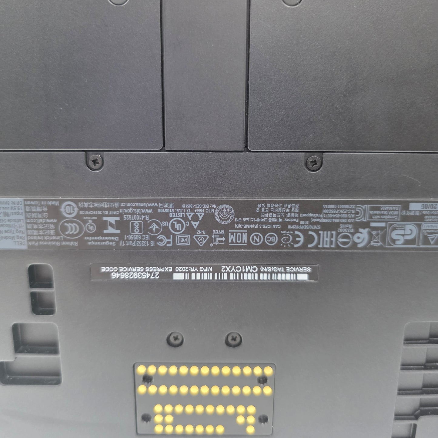 Dell Rugged CM1CYX2 14" i5-8350U 1.9GHz 16GB RAM 500GB SSD SSD