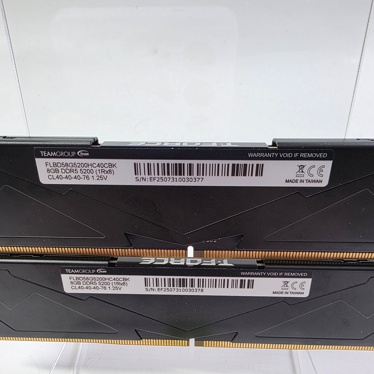 TeamGroup T-Force Vulcan 16GB (2x8GB) RAM DDR5 5200MHz FLBD58G5200HC40CBK