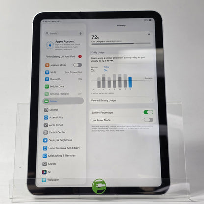WiFi Only Apple iPad 10th Gen 64GB Silver NQ6J3LL/A
