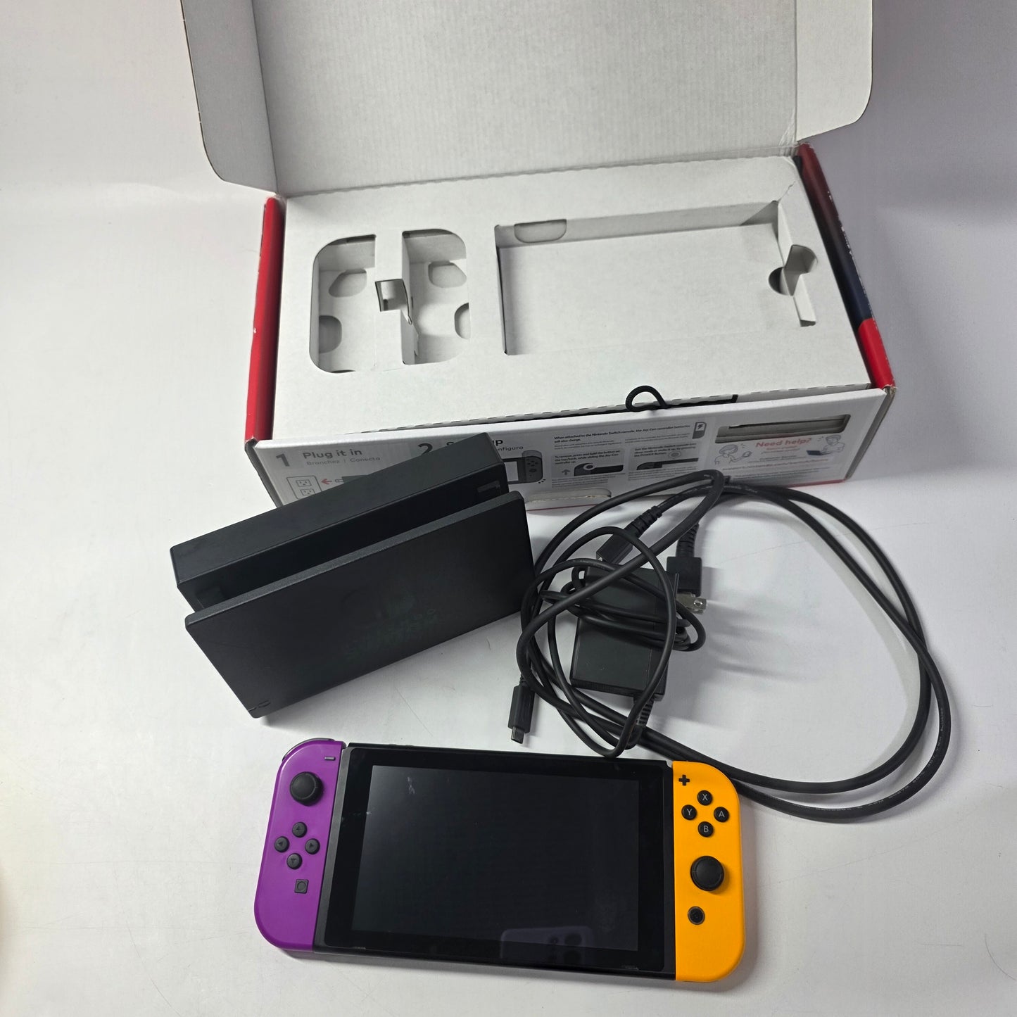 Nintendo Switch v2 Console Gaming System HAC-001(-01)  Orange/Purple