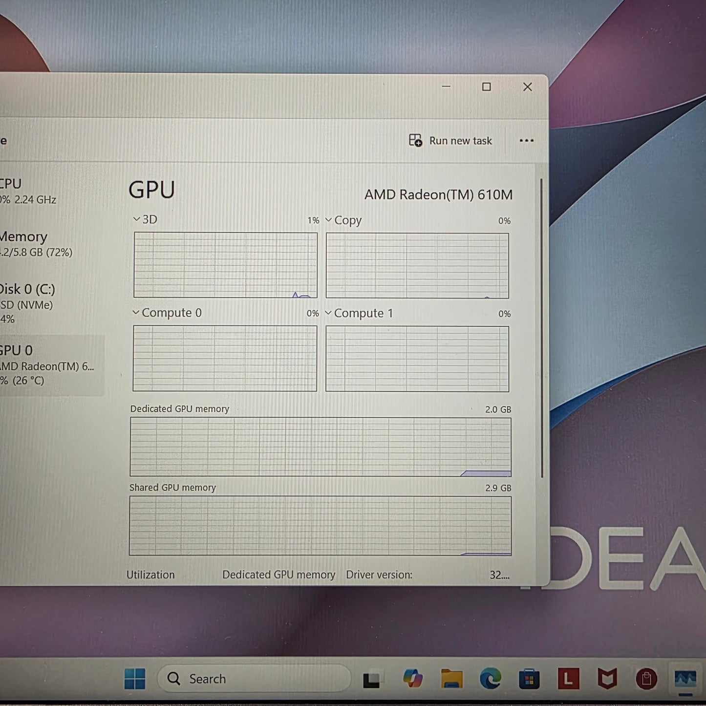 Lenovo IdeaPad Slim 3 15AMN8 15.6" Ryzen 5 7520U 2.8GHz 8GB RAM 512GB SSD
