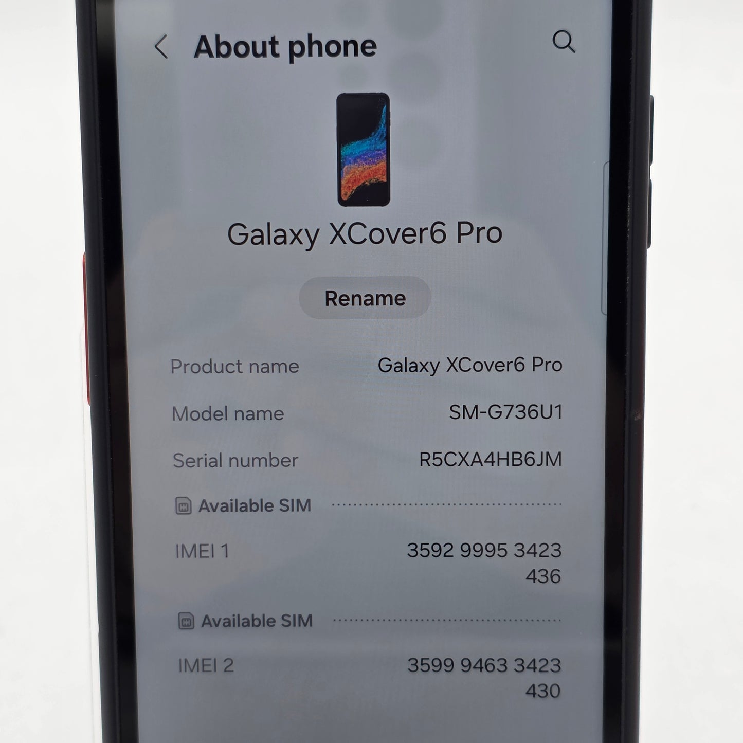 Unlocked Samsung Galaxy XCover6 Pro 6GB RAM 128GB SM-G736U1 Absolute Black