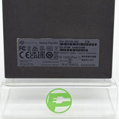 Seagate External Backup Plus Slim 2TB Micro USB-B to USB-A HDD SRD0VN2