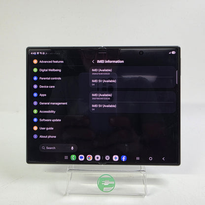 Factory Unlocked Samsung Galaxy Z Fold8 12GB RAM 256GB SM-F971U1 Graphite