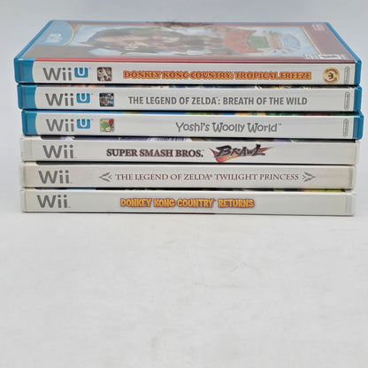 Lot of 6 Nintendo Wii/Wii U Games